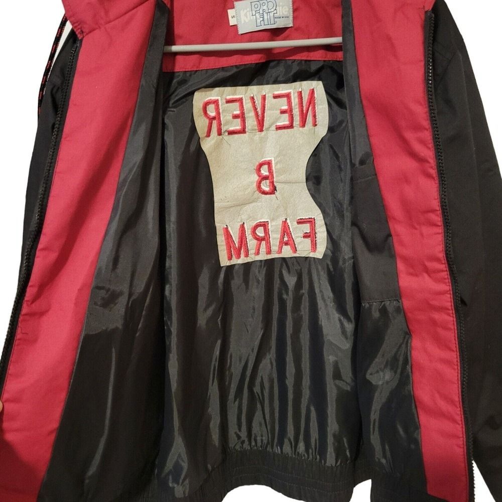 Vtg Y2K King Louie Pro Fit Streetwear Jacket Black Never B Farm Chest 42" USA - Picture 5 of 8